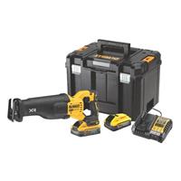 DeWalt Reciprocating Saw Cordless 18V 2x5Ah Li-Ion DCS386H2T-GB Brushless