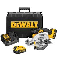 DeWalt Circular Saw Cordless DCS391M2-GB Variable Speed 2x 4Ah Li-on 165mm 18V
