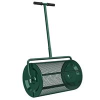 Outsunny Compost Spreader, 24 Garden Spreader w/ Height Adjustable Handle