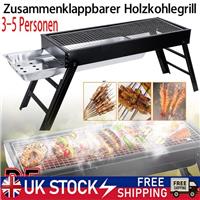 Large Portable Folding BBQ Grill Charcoal Barbecue Outdoor Patio Garden Party
