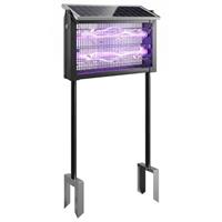 Outsunny Solar Bug Zapper Outdoor, Mosquito Fly Zapper w/ 4.3 m Cord, Black