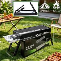 New Large BBQ Grill Portable Folding Charcoal Barbecue Garden Picnic Steel Stove