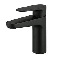 Bathroom Basin Mixer Sink Tap Mono Single Lever Black Matt Modern Waterfall