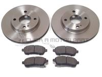 FORD FIESTA MK7 1.25 1.4 1.6 & TDCi 2008-2017 FRONT 2 VENTED BRAKE DISCS & PADS