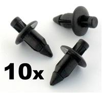 10x 6mm Plastic Rivet Bike Fairing Trim Clips- Honda, Yamaha, Suzuki, Kawasaki