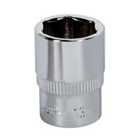 Sealey WallDrive Socket 13mm 1/4" Square Drive Fully Polished Individual Sockets