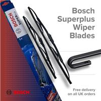2x Wiper Blades (Pair) SP21 / SP18 Bosch Superplus Front Set 21/18