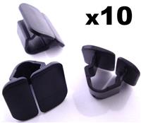 10x VW Bonnet Insulation Plastic Clips- Retainer Clips for Hood Sound Deadener