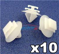 10x Peugeot 106 206 306 307 806 Exterior Door Side Moulding Bumpstrip Trim Clips