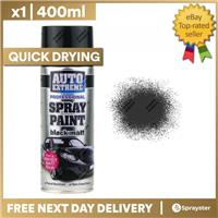 400ml Black Matt Spray Paint Aerosol Can Auto Extreme Metal Wood