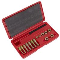 Sealey Re-Threader Kit 15 Piece Metric Set & Tool Tray Professional Tools AK310