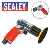 Sealey 75mm 3 Mini Lightweight Hook & Loop Air Polisher/Buffer/Buffing GSA722