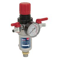 Sealey Air Filter/Regulator Heavy Duty Air Line Regulator Coupling & Fitting