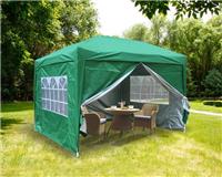 3x3m Pop Up Gazebo Party Marquee Tent Outdoor Canopy with 4 Leg Weights Green