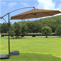 Garden Banana Parasol Sun Shade Patio Cantilever Hanging Umbrella Canopy Coffee