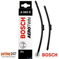 Bosch Front Car Window Windscreen Wiper Blades Aerotwin 600mm+475mm A980S