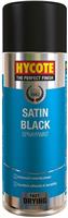 Satin Black Spray Paint Hycote Aerosol Auto Car Multi-Purpose Preparation 400ML
