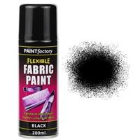 x1 Black Fabric Spray Paint Leather Vinyl & Much More, Flexible 200ml