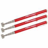 3 x MAGNETIC PICK UP TOOL 5LB EXTENDS 125MM TO 600MM TELESCOPIC LIFTING GRAB