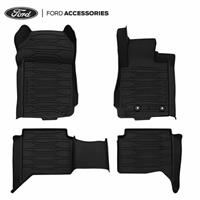 Genuine Ford Ranger TKE Double Cab Front & Rear Rubber Floor Mats 2011-2022