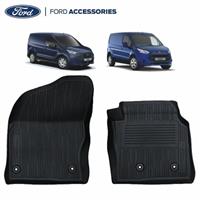 Genuine Ford Transit Connect Front Rubber Floor Mats Tray W/ Logo 2013- 2263239