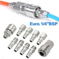 20Pcs Euro 1/4'' BSP Air Line Fitting Hose Compressor Quick Release Connector UK