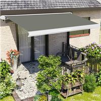 3x2.5M Full Cassette Electric Remote Control Retractable Garden Awning Grey