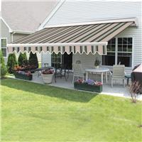 Retractable Garden Awning Half Cassette Electric Canopy 4.5x3M Multi-Stripe