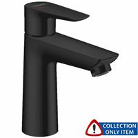 Hansgrohe Talis E Matt Black Basin Mixer Tap 110 CoolStart Without Waste