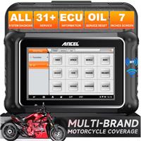 ANCEL MT700 Motorcycle All System Diagnostic Tool OBD2 Scanner Oil Service Reset
