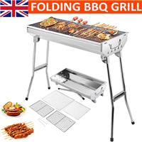 Folding BBQ Charcoal Barbecue Grill Stainless Steel Garden Picnic Camping Stove