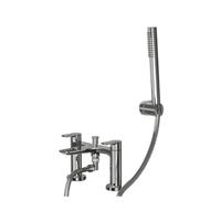 2 Tap Hole Shower Mixer BSM-F Chrome Easy Install Modern Bathroom Forsa Bath