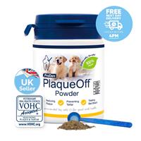 Dental PlaqueOff Powder Dogs and Cats Removes Plaque Tartar Bad Breath 60g