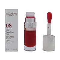 Clarins Lip Comfort Oil 08 Strawberry Sweetbriar Rose Oil Red Lip Balm 7ml