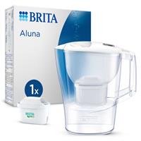 BRITA Aluna Water Filter Jug Cool White 2.4L & 1x MAXTRA PRO All-in-1 Cartridge