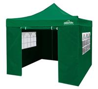 Premium 3x3m Pop-Up Gazebo & Side Walls with Carry Bag, Stakes & Weight - Green