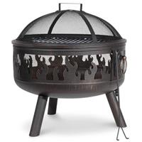 Deluxe Fire Pit, Outdoor, BBQ Grill & Poker