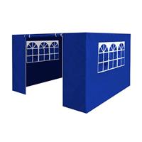 Dellonda Premium Gazebo Side Walls/Doors/Windows, Fits 3 x 3m Models - Blue