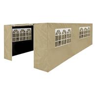 Premium Gazebo Side Walls/Doors, Fits 3x6m Models - Beige