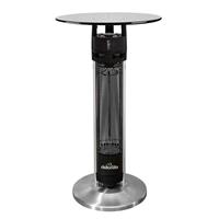 Bistro Table Heater, Outdoor Use, 1600W Electric, 95cm - Black/Stainless Steel