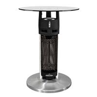 Bistro Table Heater, Outdoor Use, 1200W Electric, 65cm - Black/Stainless Steel
