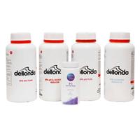 Dellonda Hot Tub/Spa Starter Kit - Chlorine, PH Increase, Foam Down, Test Strips