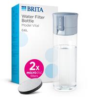 BRITA Vital Water Filter Bottle Light Blue 600ml incl. 2x MicroDisc Filters