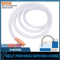 3/4'' 18mmx3m PVC Copper Jiggler Jiggle Siphon Pump Pipe Hose Fuel Transfer