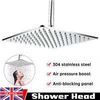 Large Shower Head Chrome High Pressure Powerful Bath Heads Water Saving Filter