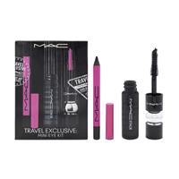 MAC Black Mac Stack Mascara 8ml & 24HR Kajal Black Eye Liner 8g Makeup Set
