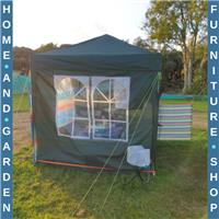 Garden Pop Up Gazebo Party Tent with Sides and Canopy Cover 2 x 2m Green Marquee