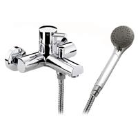Kadaya Chrome Single Lever Wall Mounted Bath Shower Mixer Tap & Kit MT3011 (P)