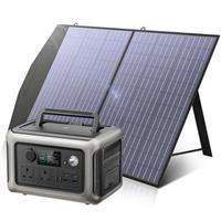 ALLPOWERS 600W Portable Power Station 299Wh Solar Generator + 100W Solar Panel