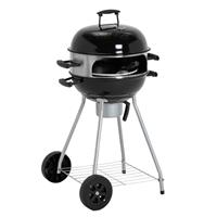 55cm Kettle Charcoal BBQ & Pizza Oven Good Refurb Outdoor Garden Grill